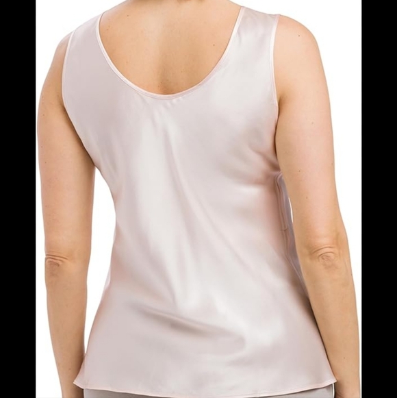 Fishers Finery 100% Pure Mulberry Silk Light Pink Satin Camisole Top Size Large - Picture 2 of 10